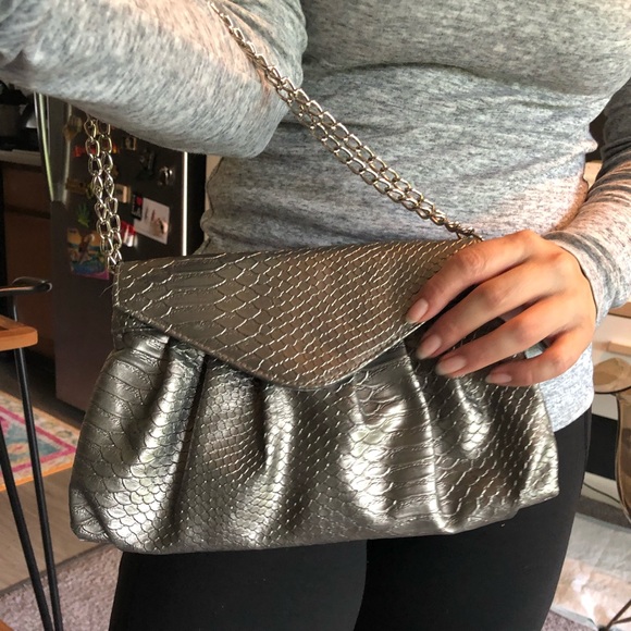 Silver evening bag - Picture 1 of 5